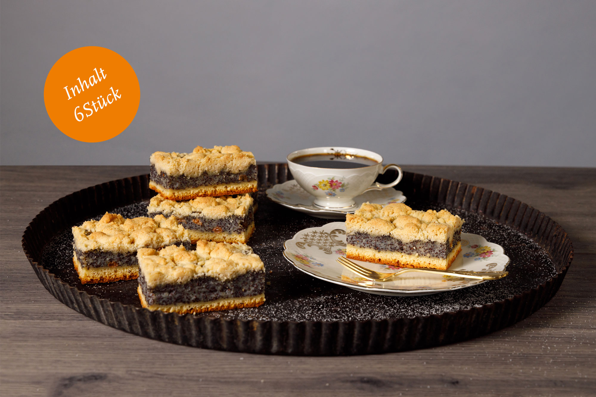 Mohnstreuselkuchen (6 Stück)