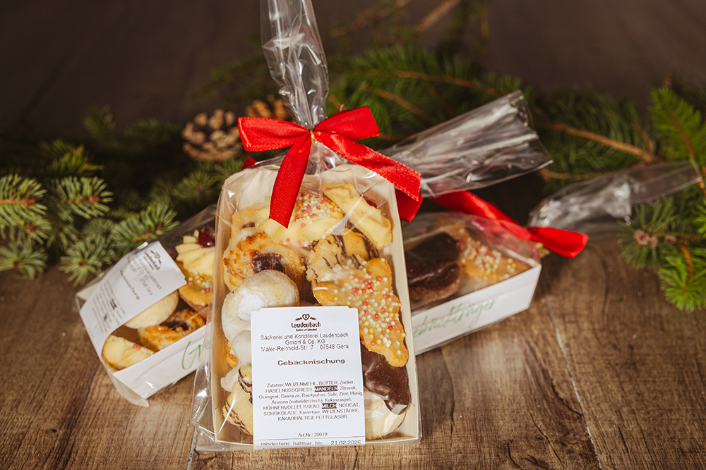 Gebäckmischung, handgemachte Weihnachtsplätzchen