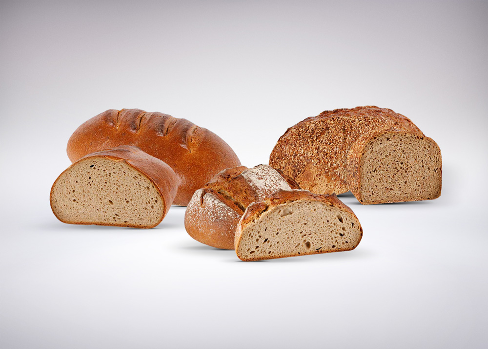 Brot-Paket mit 3 frischen Broten aus Natursauerteig